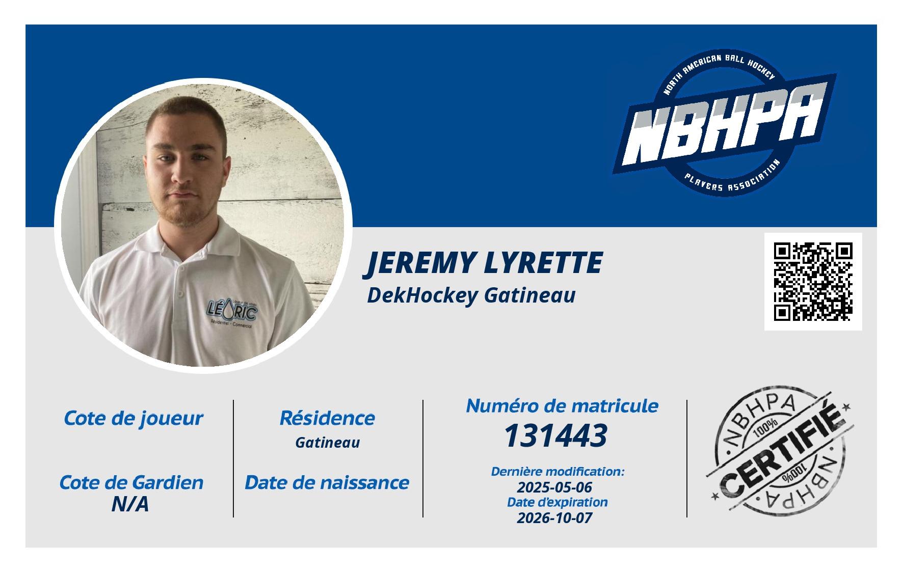 Jeremy Lyrette