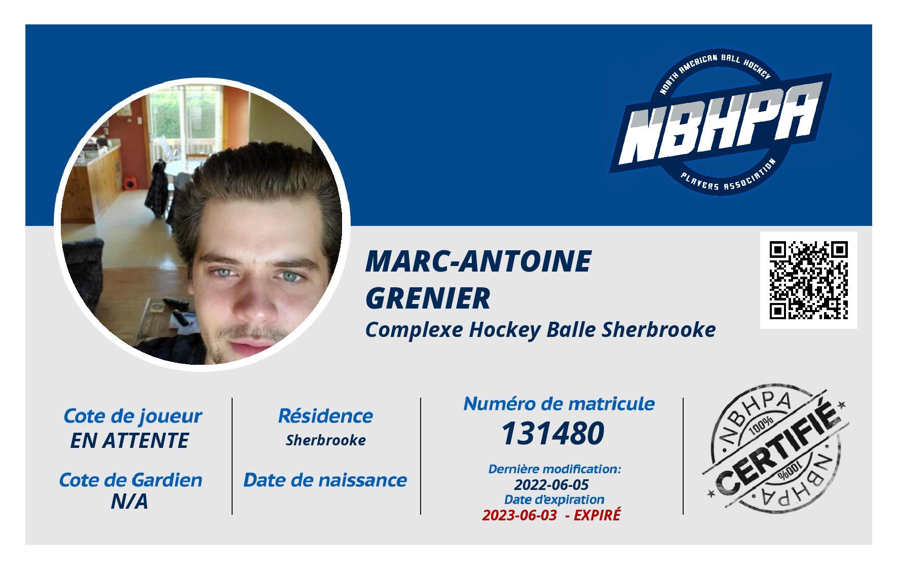Marc-Antoine  Grenier