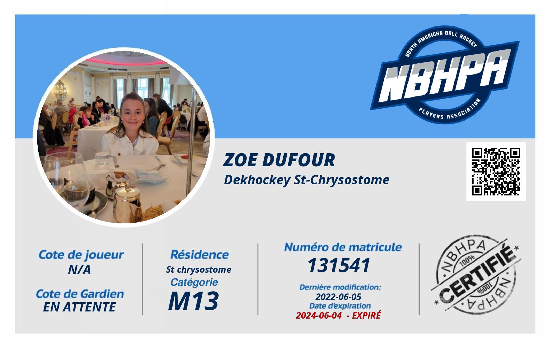 Zoe Dufour