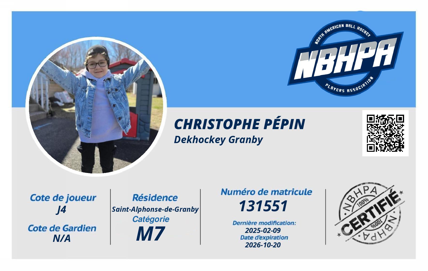 Christophe pépin