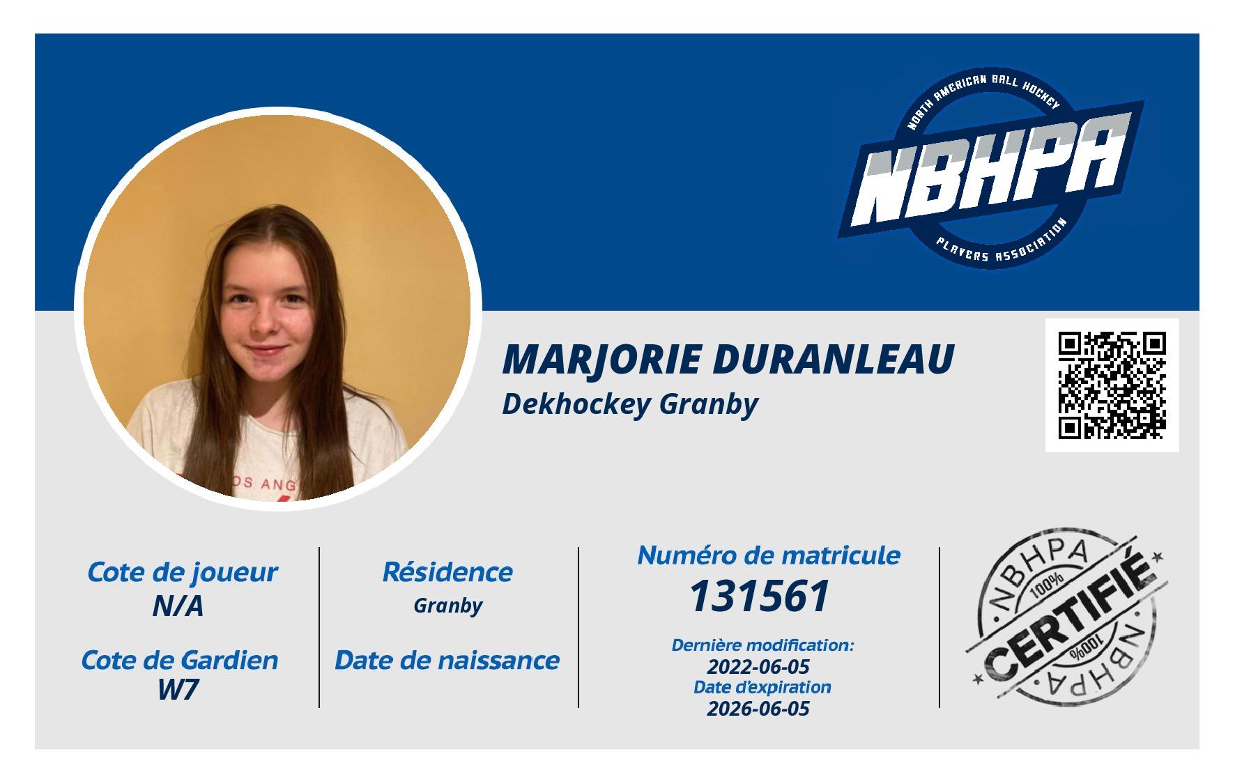 Marjorie Duranleau