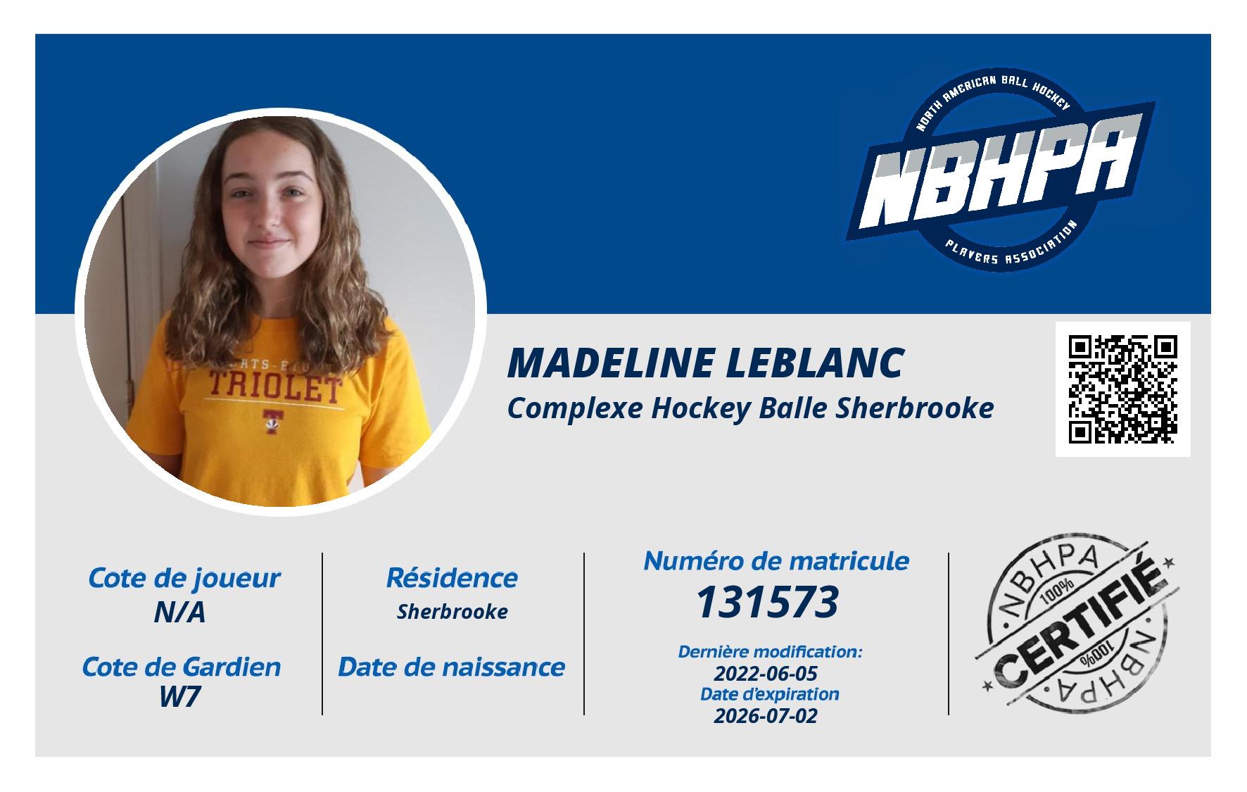 Madeline Leblanc