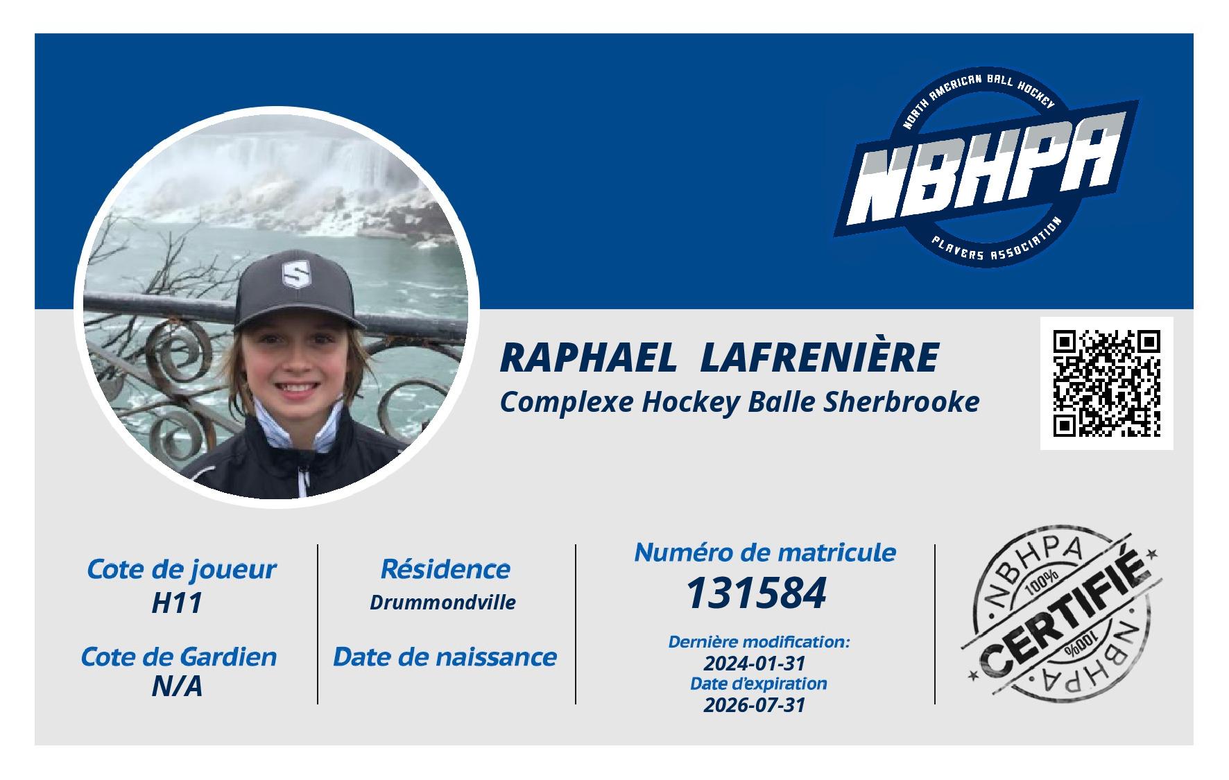 Raphael  Lafrenière 