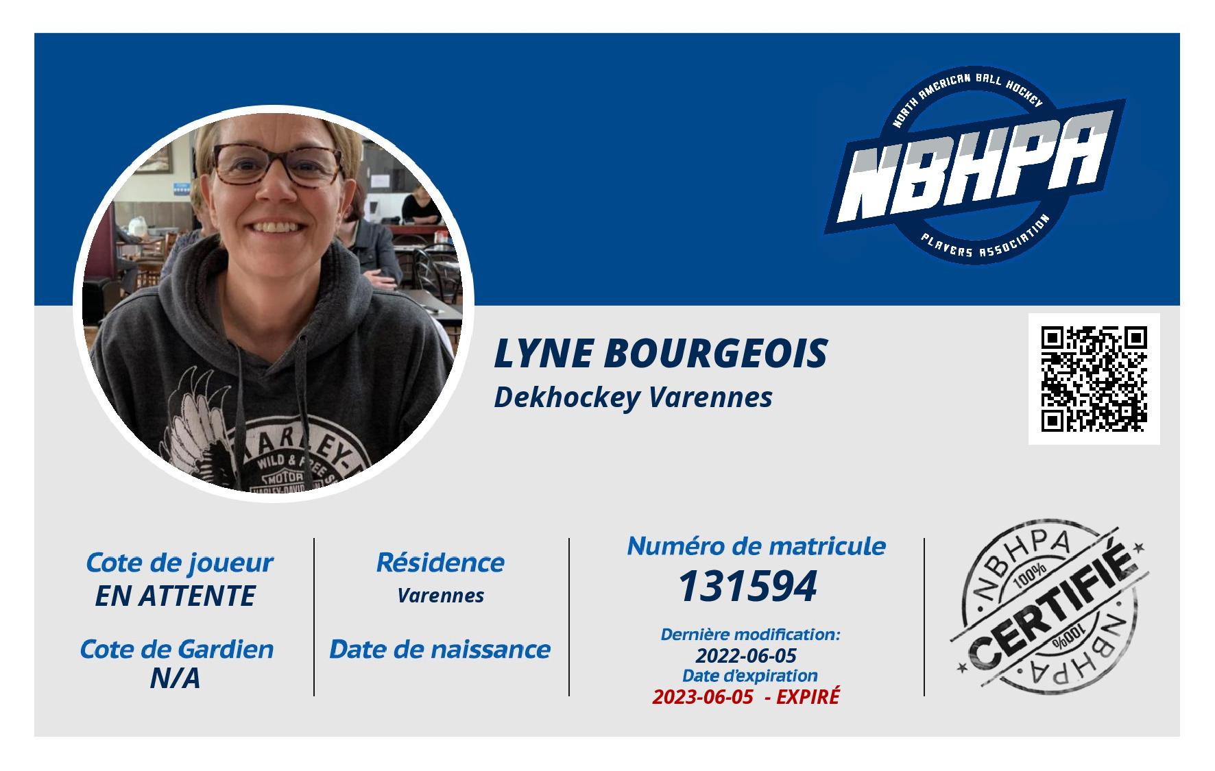 Lyne Bourgeois