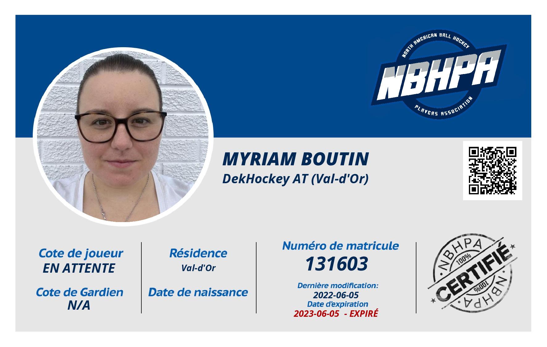 Myriam Boutin