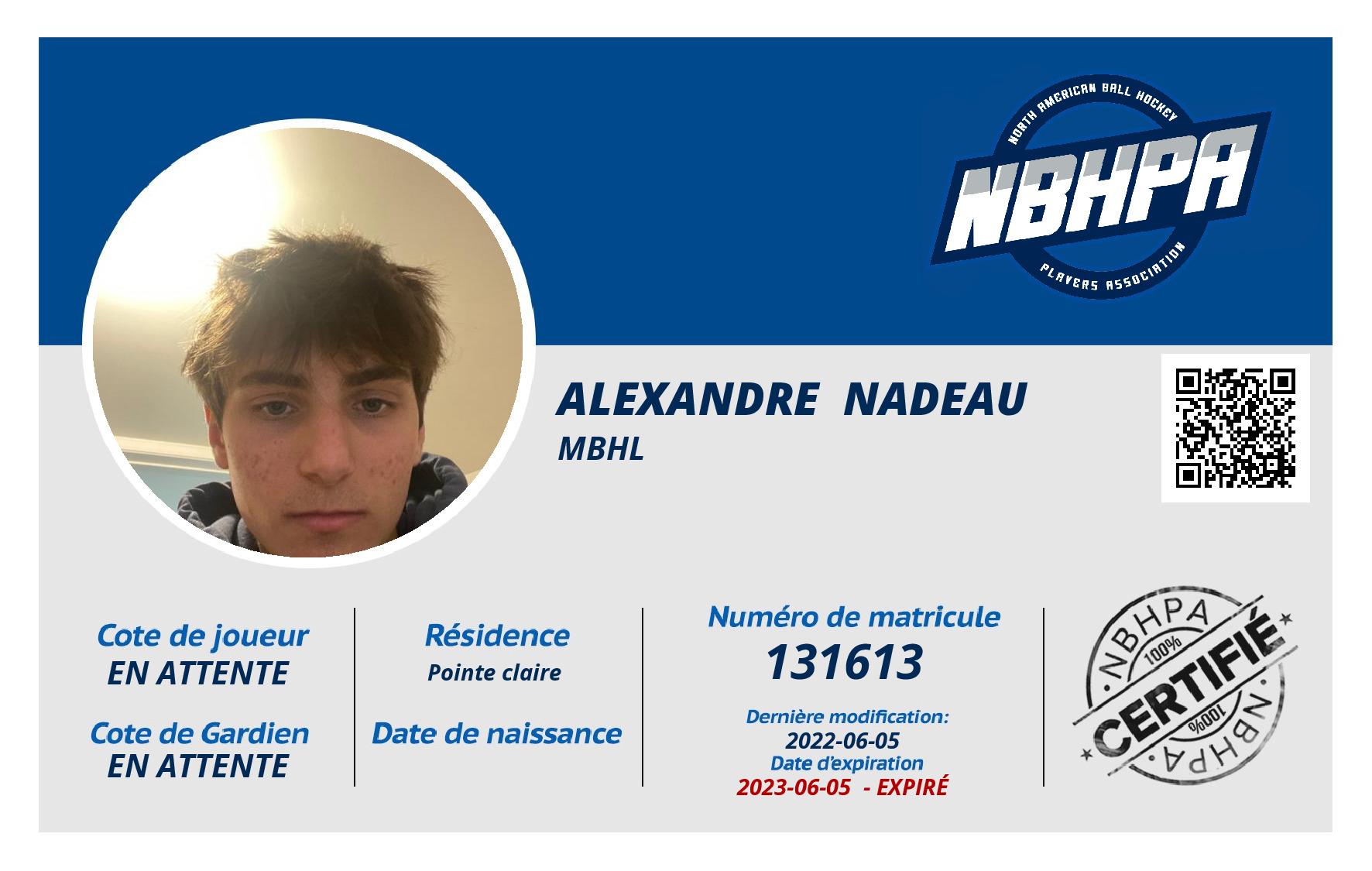 Alexandre  Nadeau 