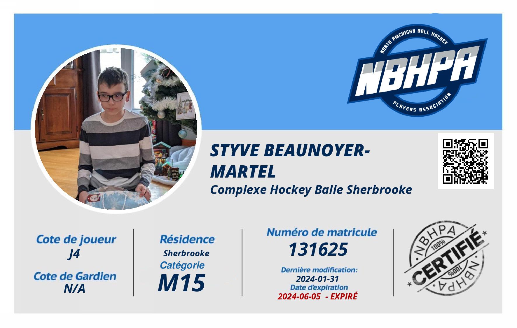 Styve Beaunoyer-Martel