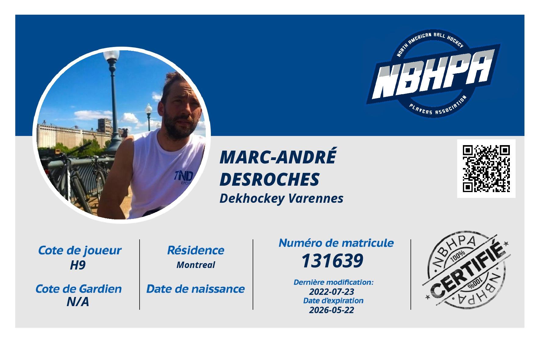 Marc-André  Desroches 