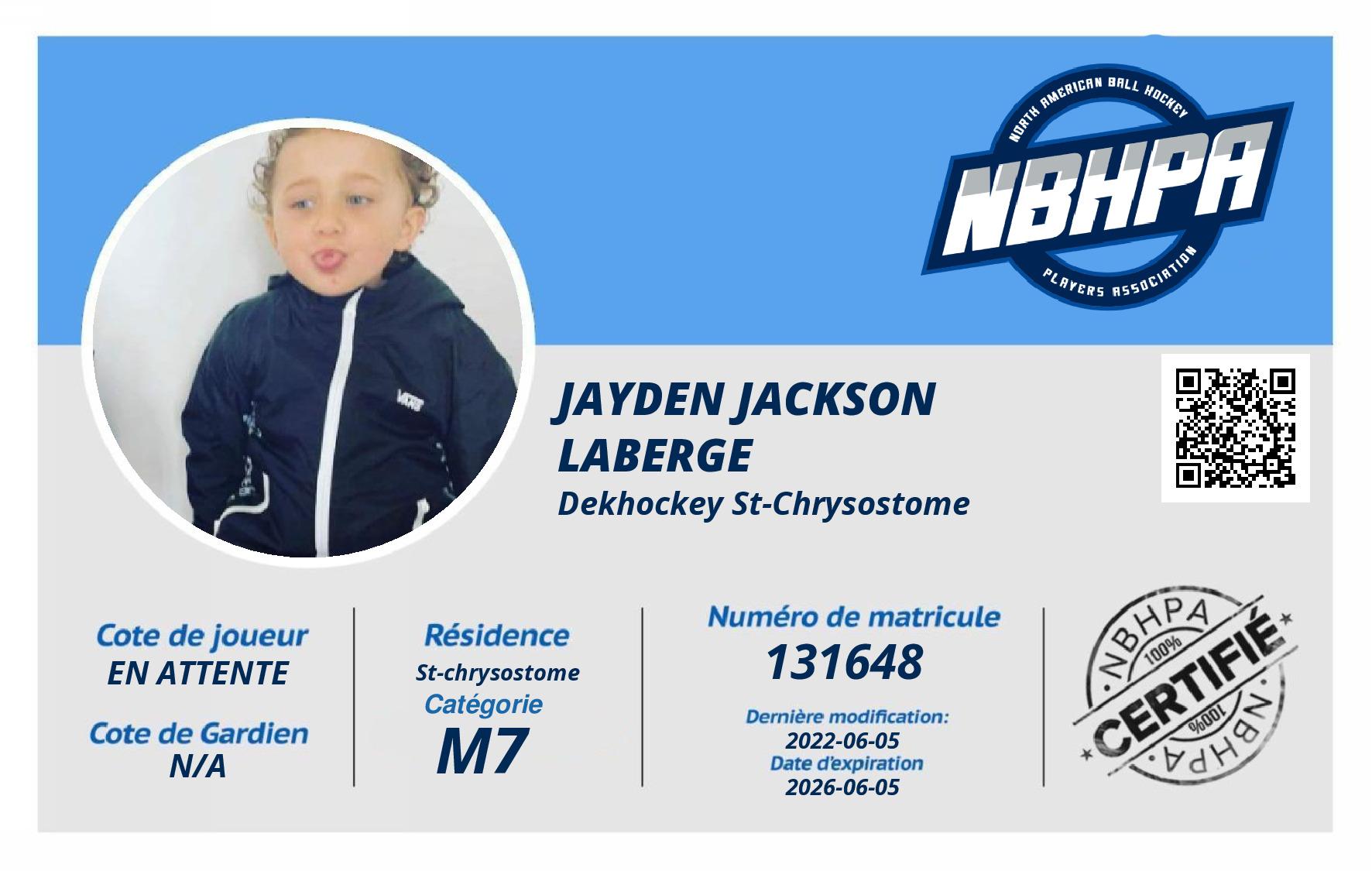 Jayden Jackson Laberge