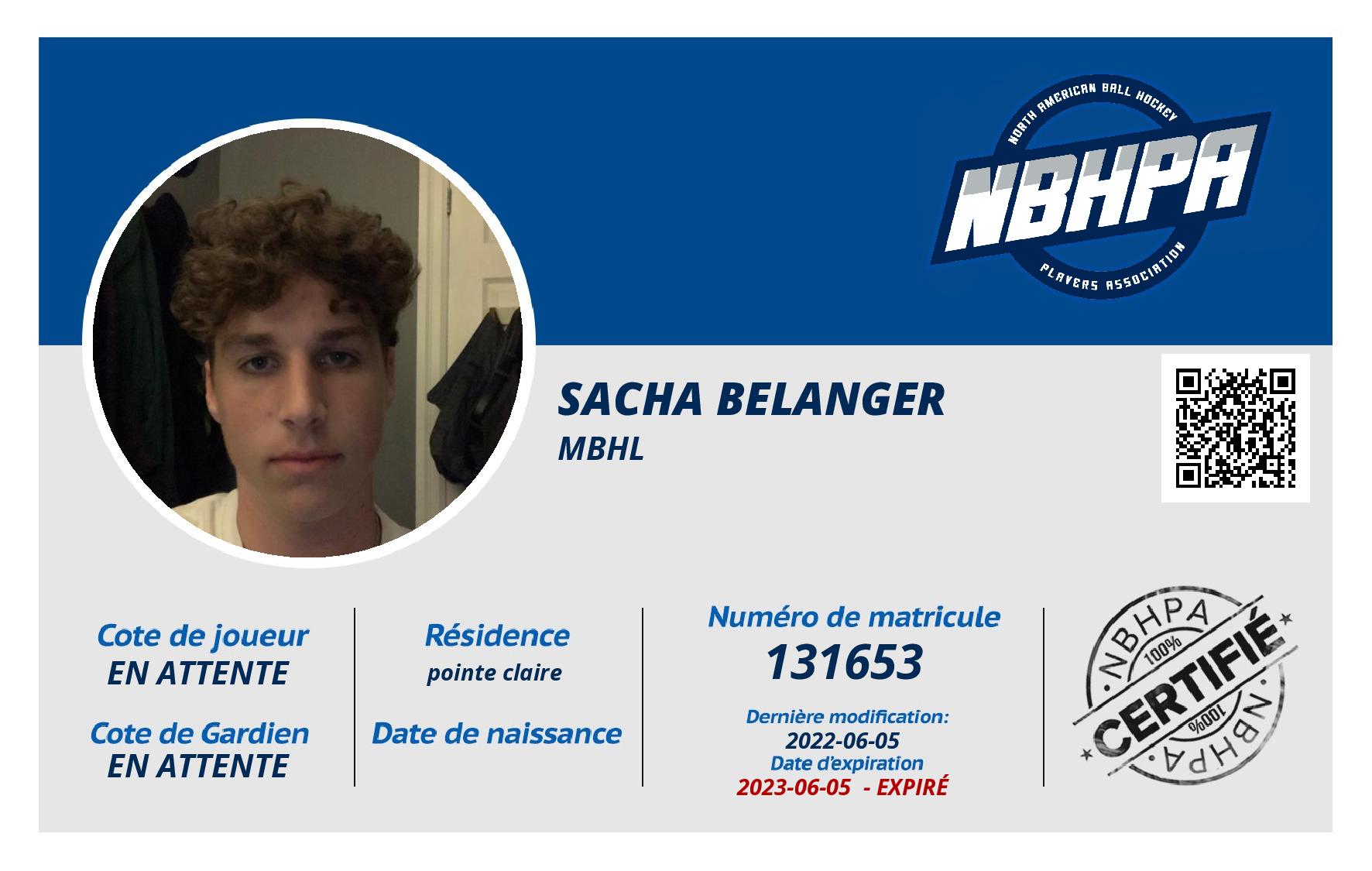 Sacha Belanger