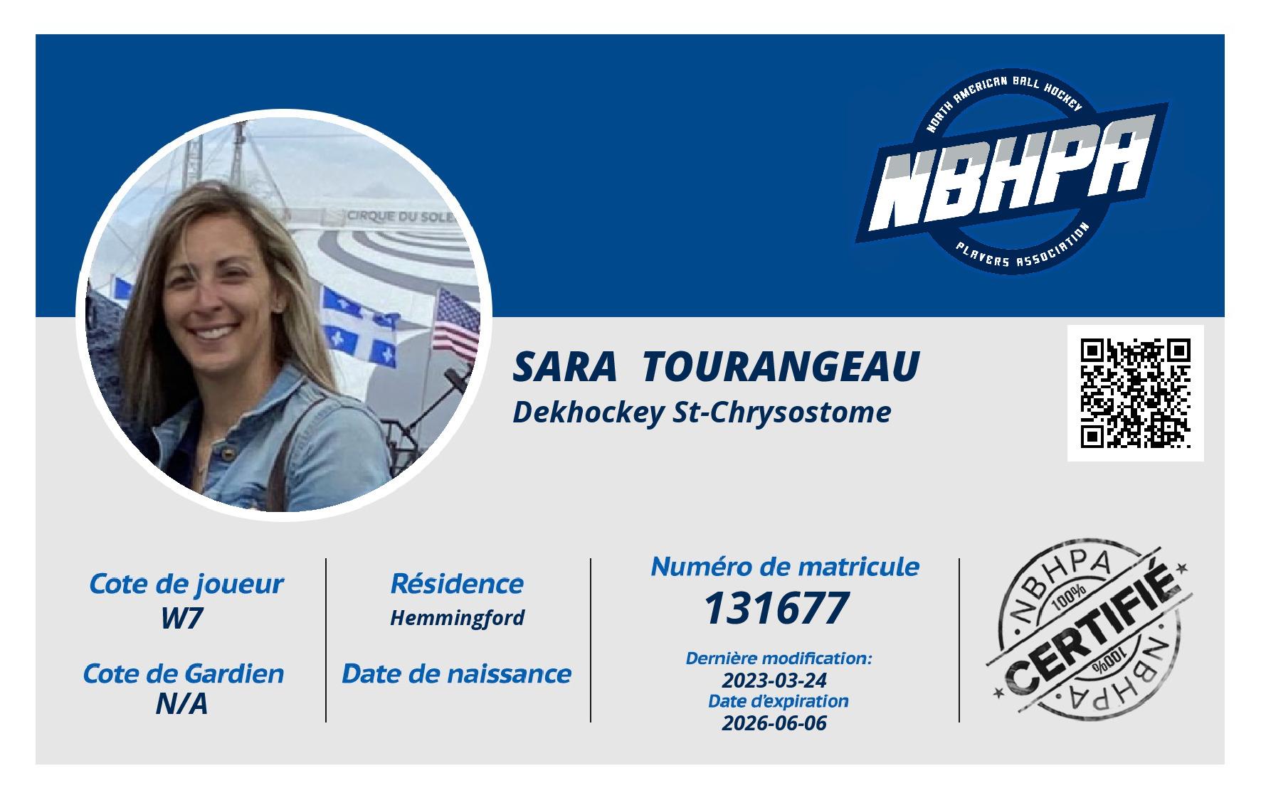 Sara  Tourangeau