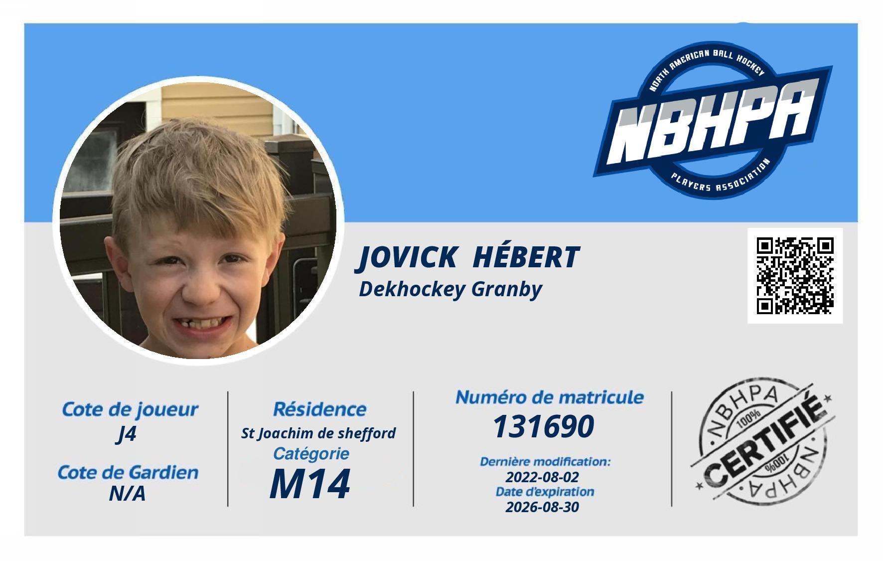 Jovick  Hébert 
