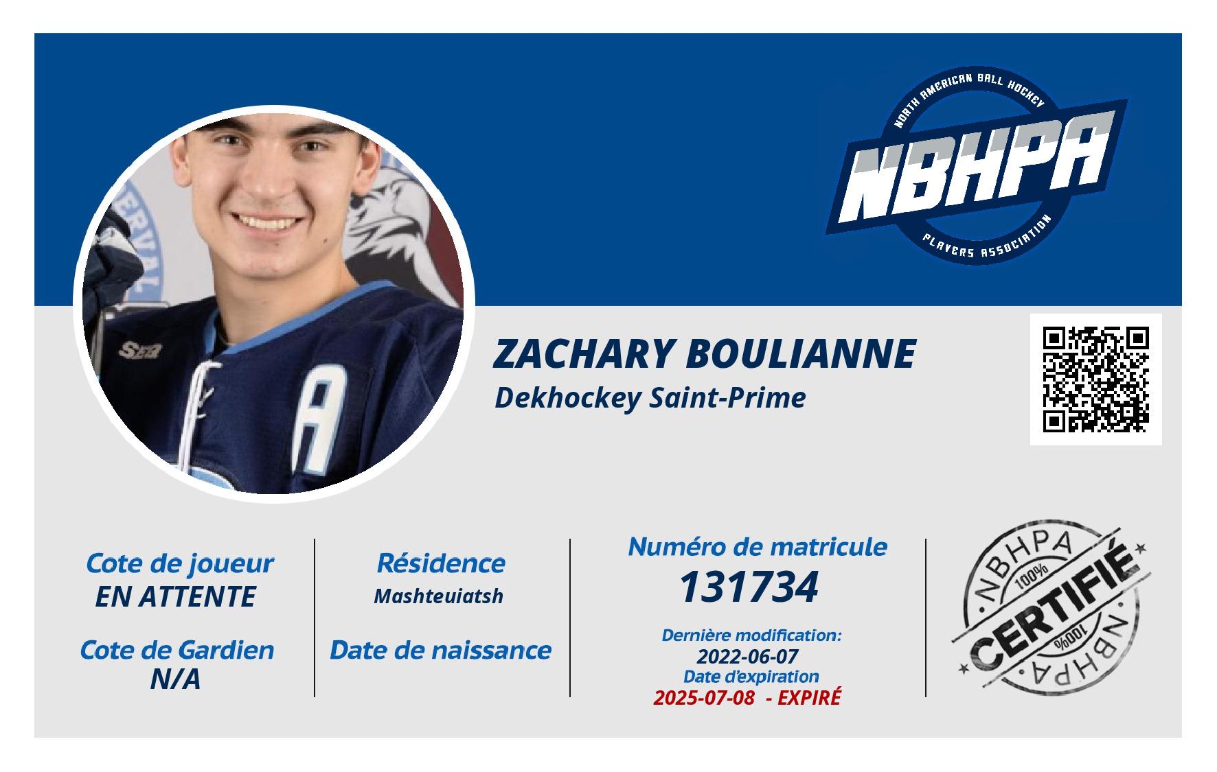 Zachary Boulianne