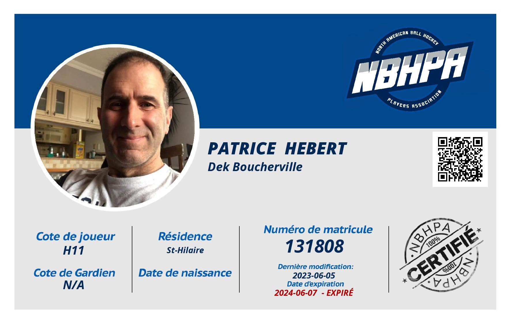 Patrice  Hebert 
