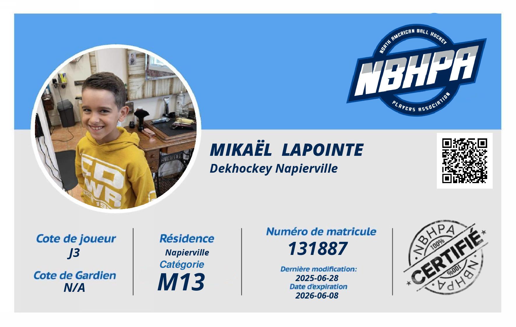 Mikaël  Lapointe 