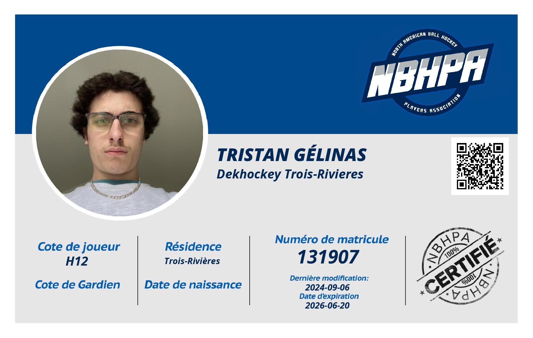 Tristan Gélinas