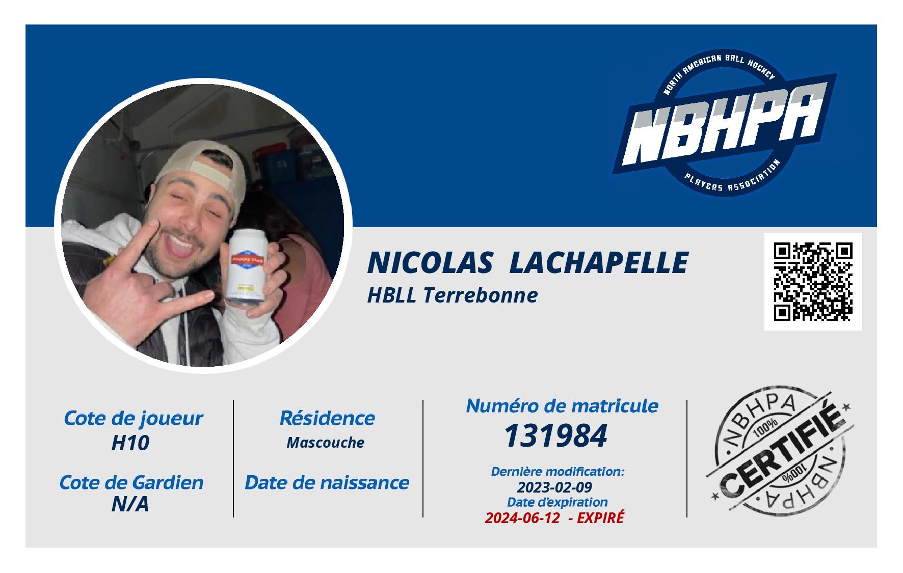 Nicolas  Lachapelle 