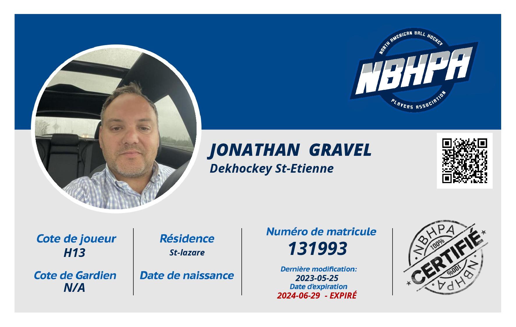Jonathan  Gravel 