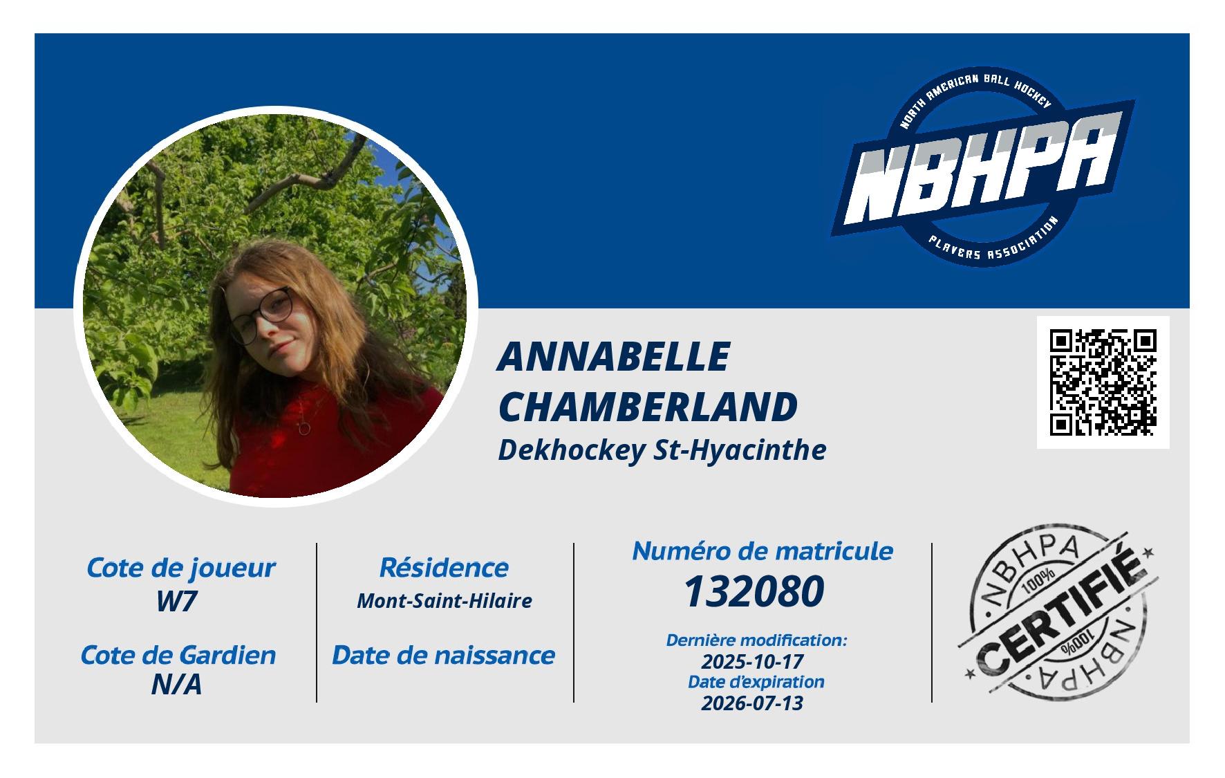 Annabelle Chamberland