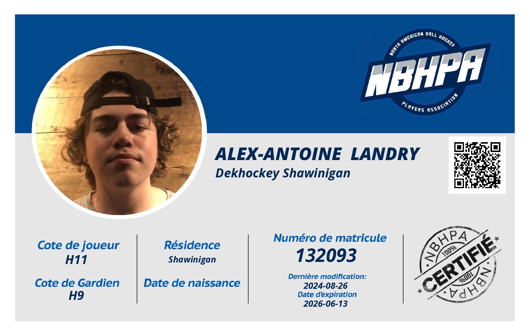 Alex-Antoine  Landry 
