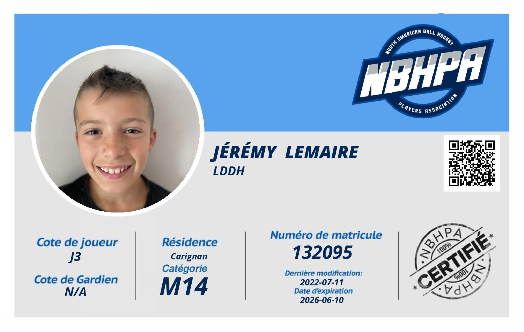 Jérémy  Lemaire