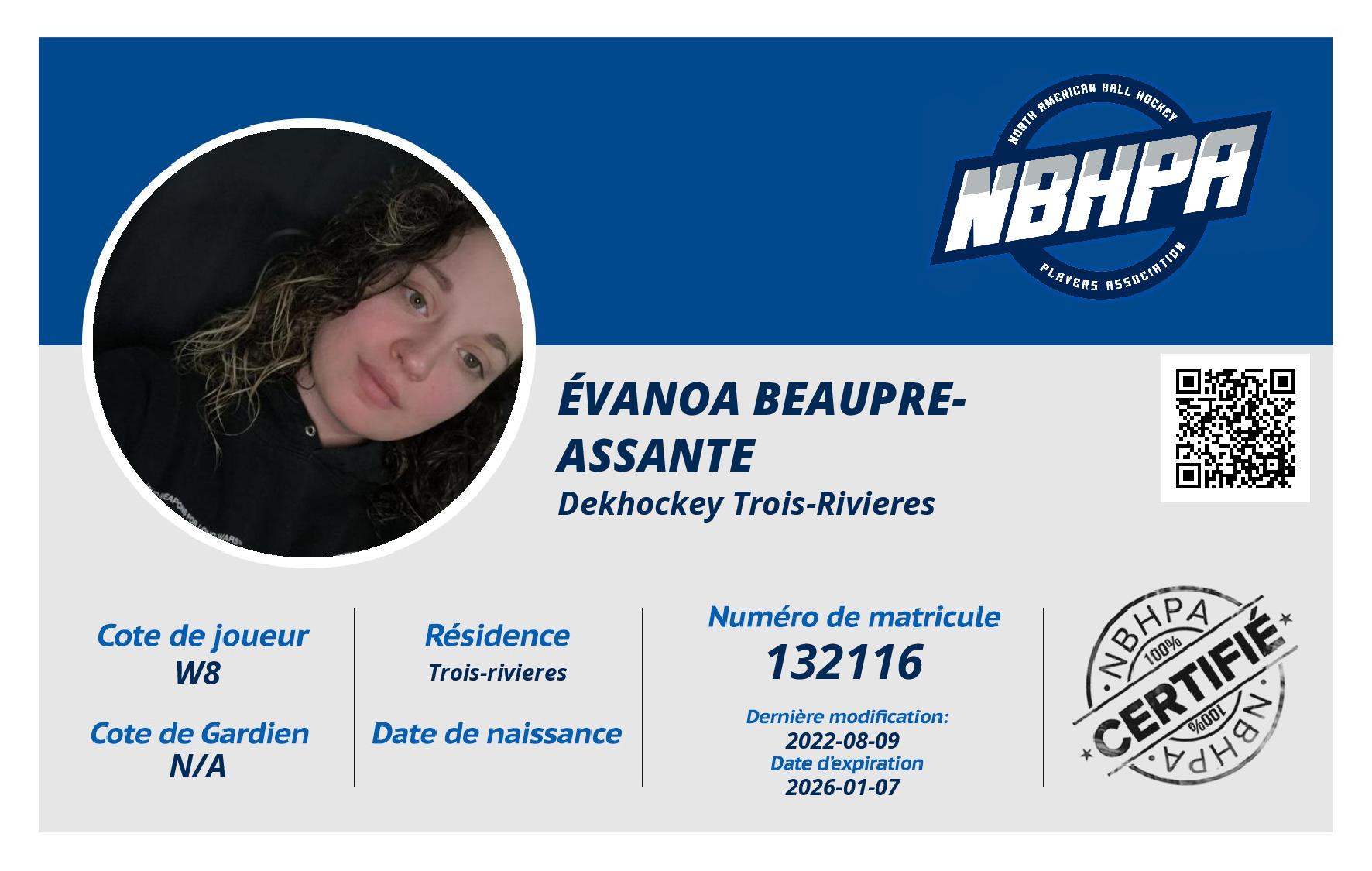 Évanoa Beaupre-Assante 