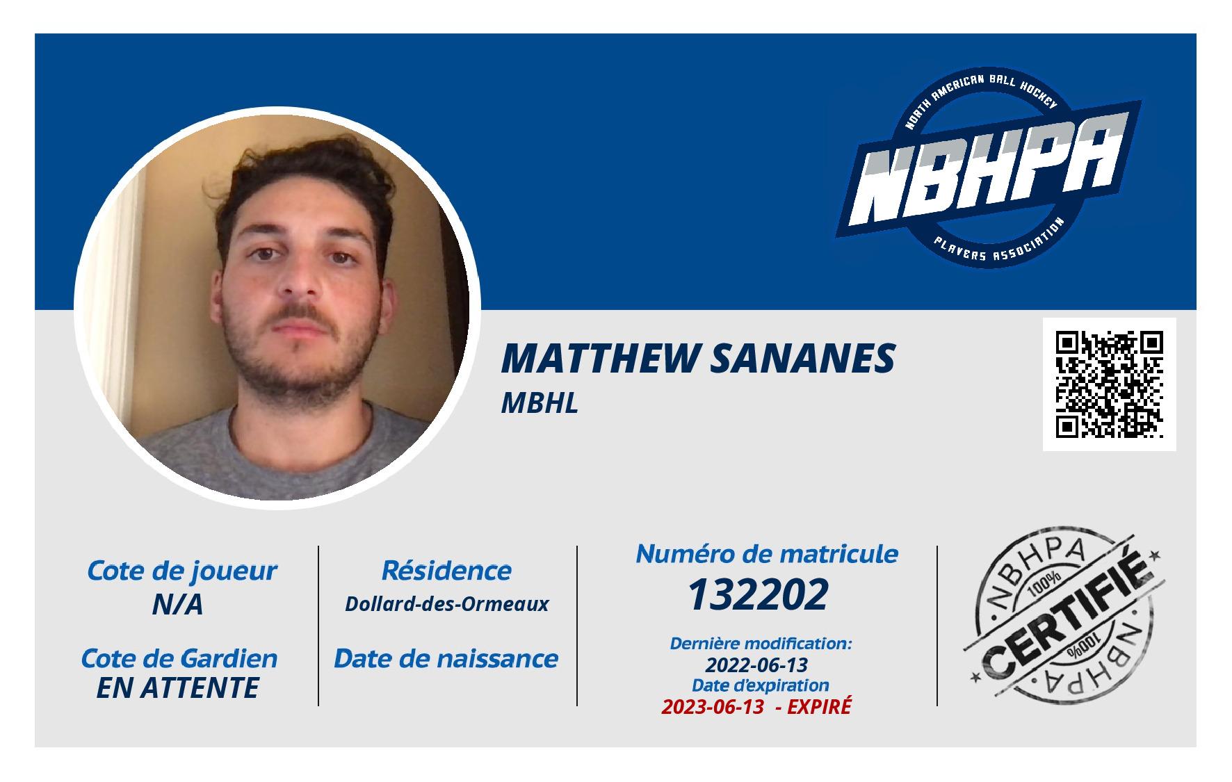 Matthew Sananes
