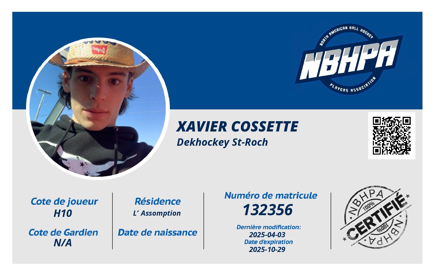Xavier Cossette 