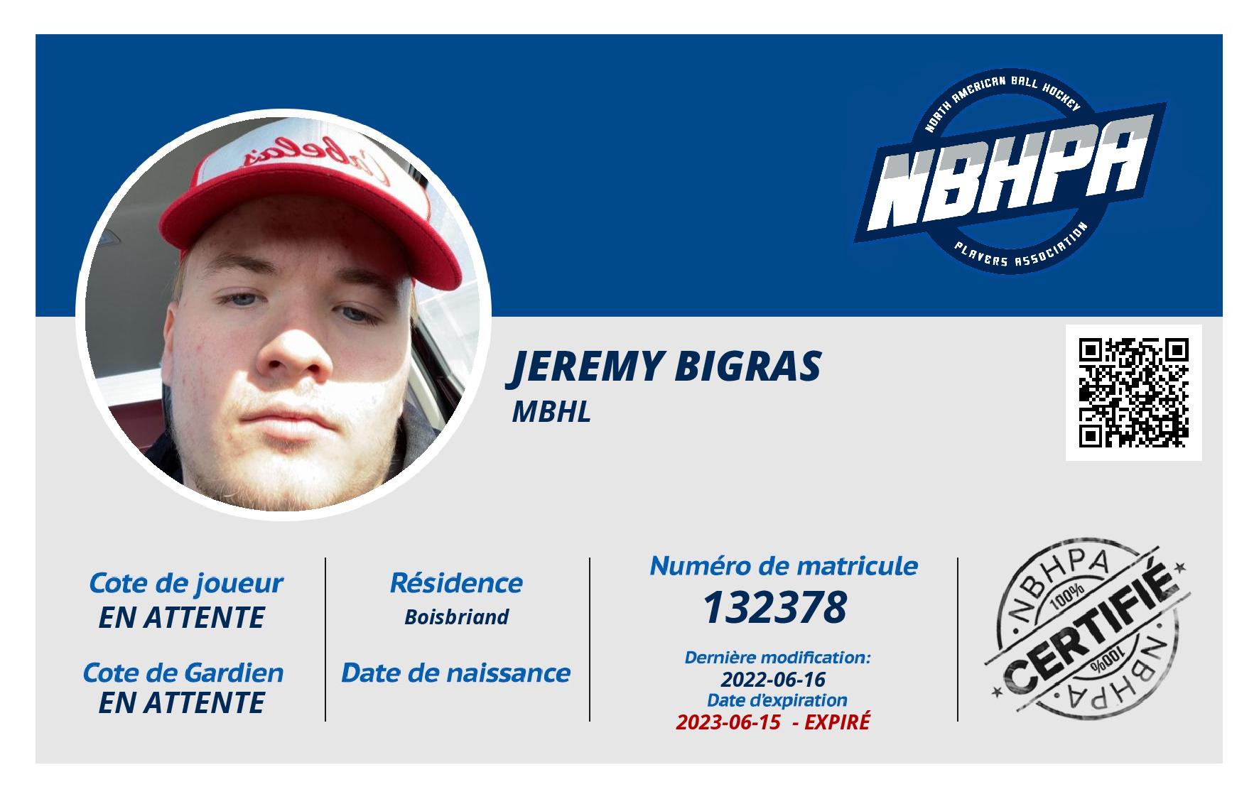 Jeremy Bigras