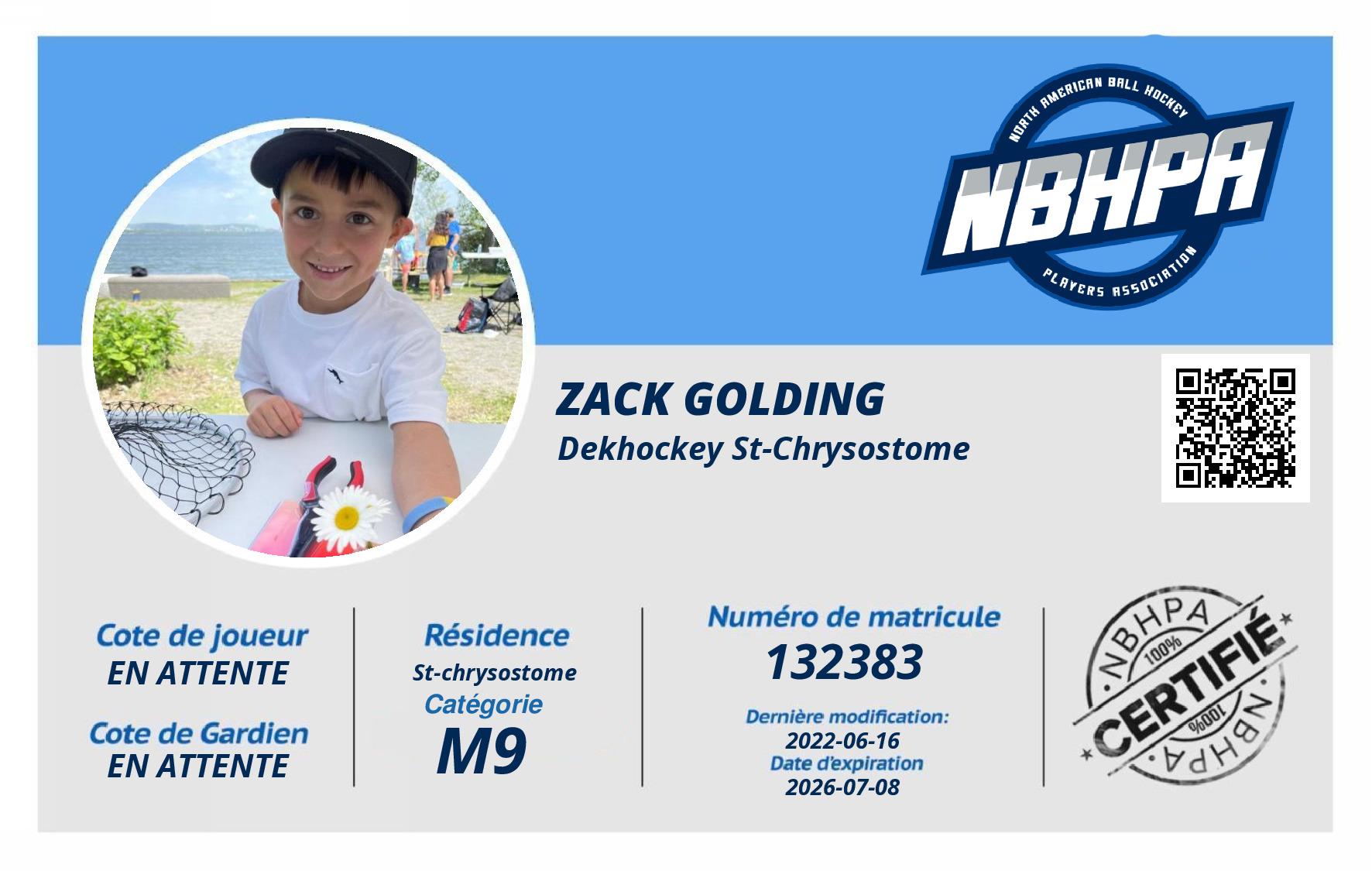 Zack Golding