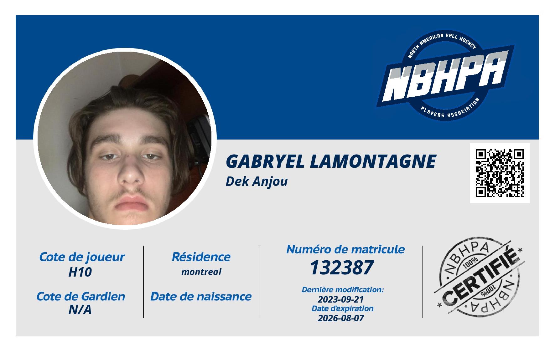 Gabryel Lamontagne