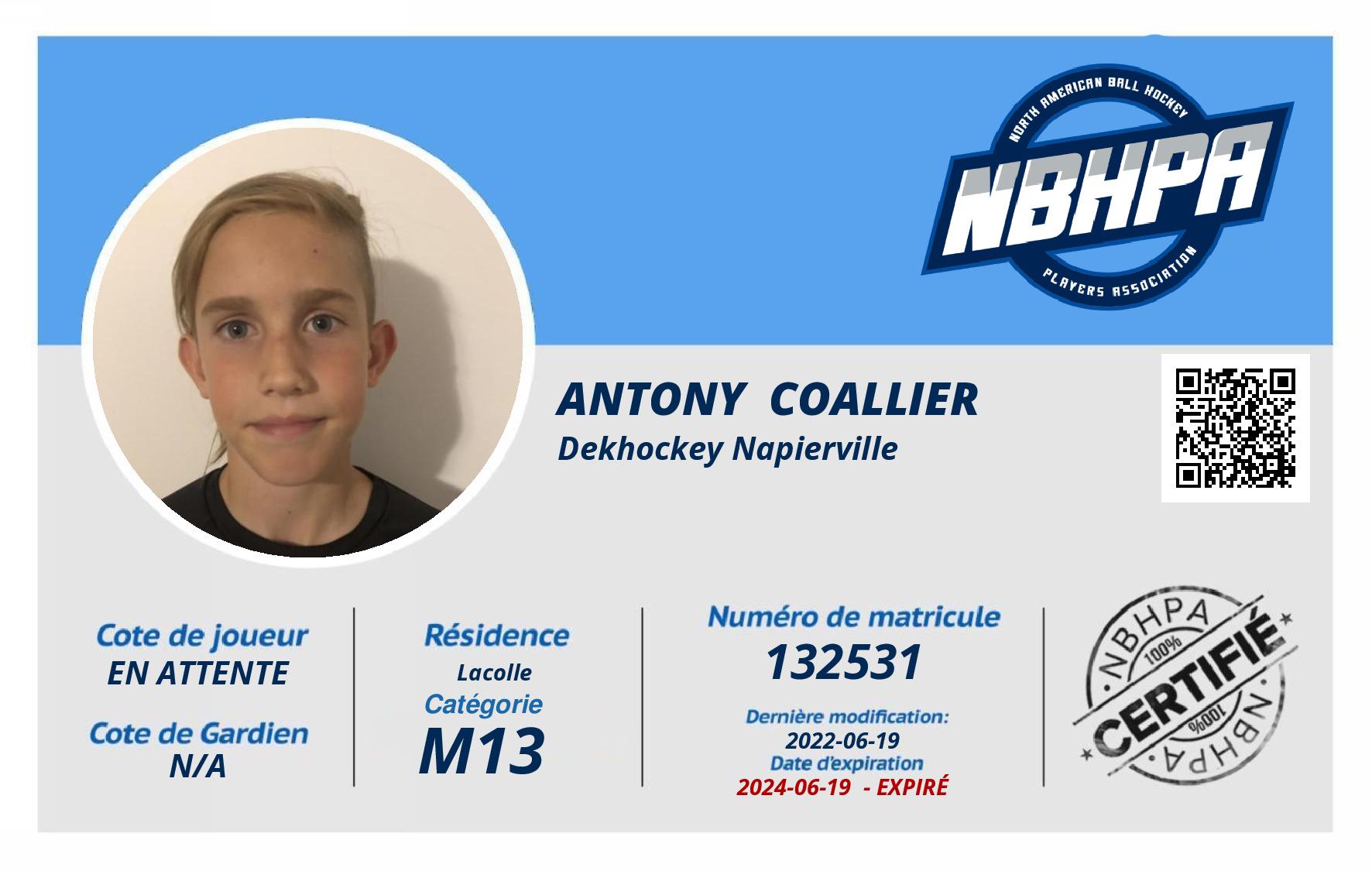 Antony  Coallier 