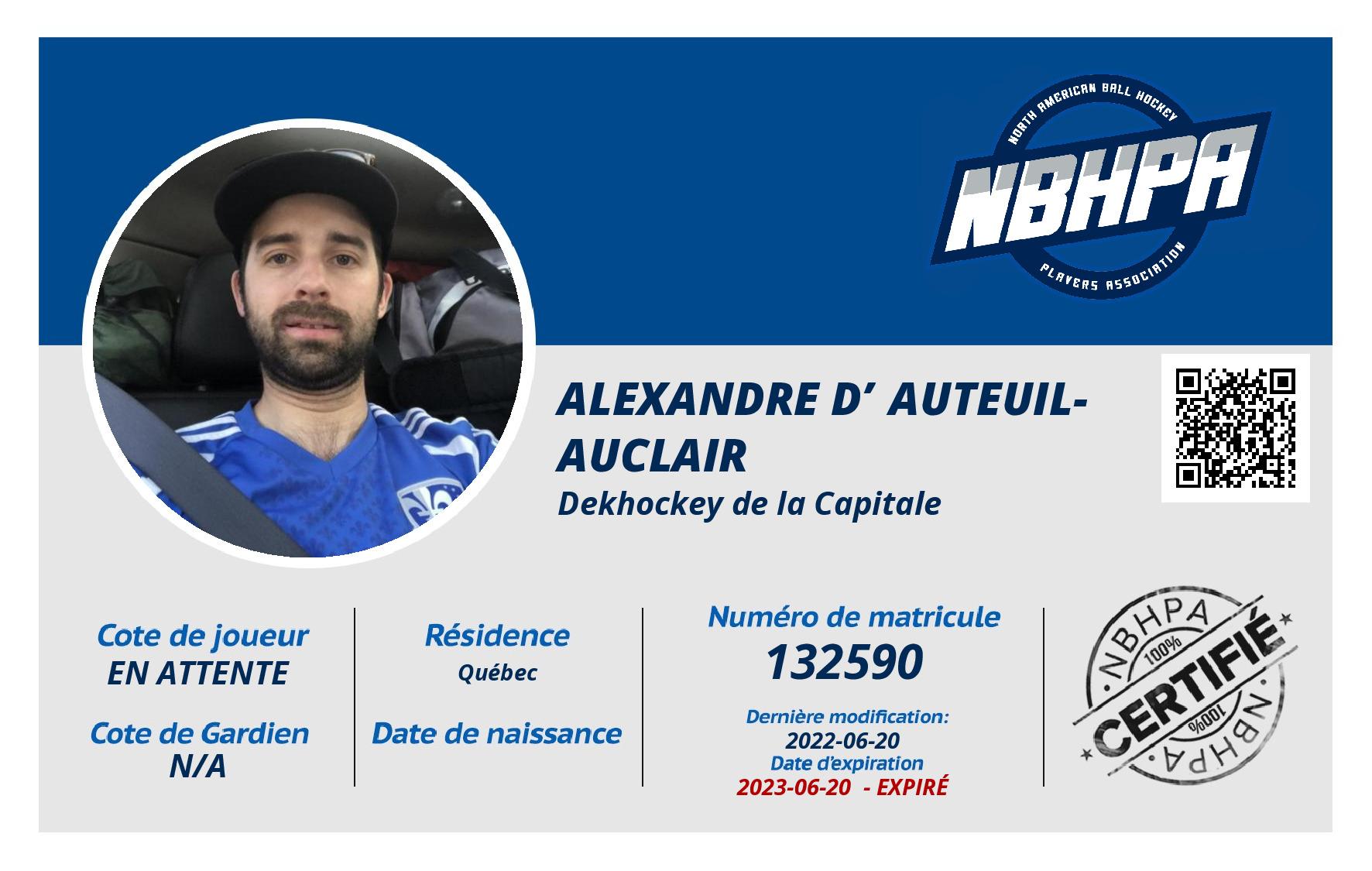 Alexandre D’Auteuil-Auclair