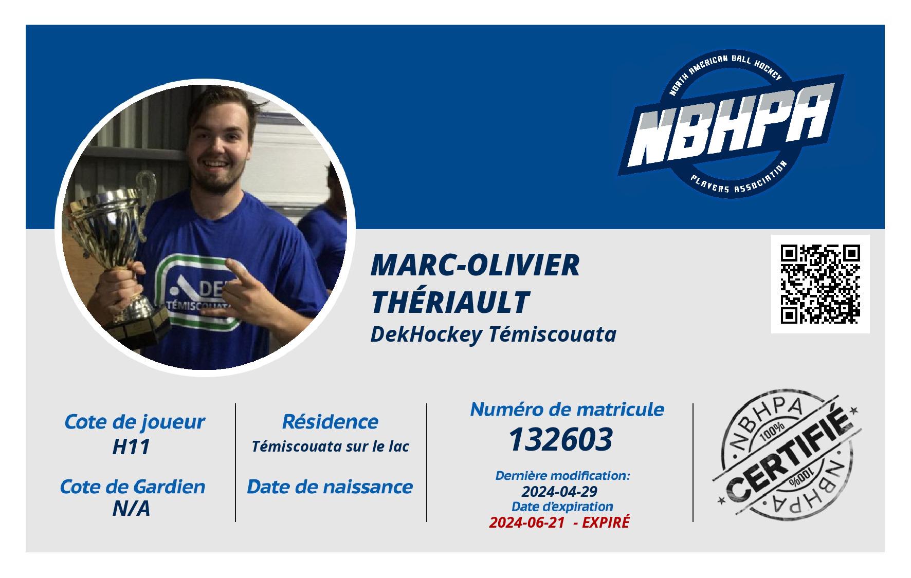 Marc-Olivier  Thériault