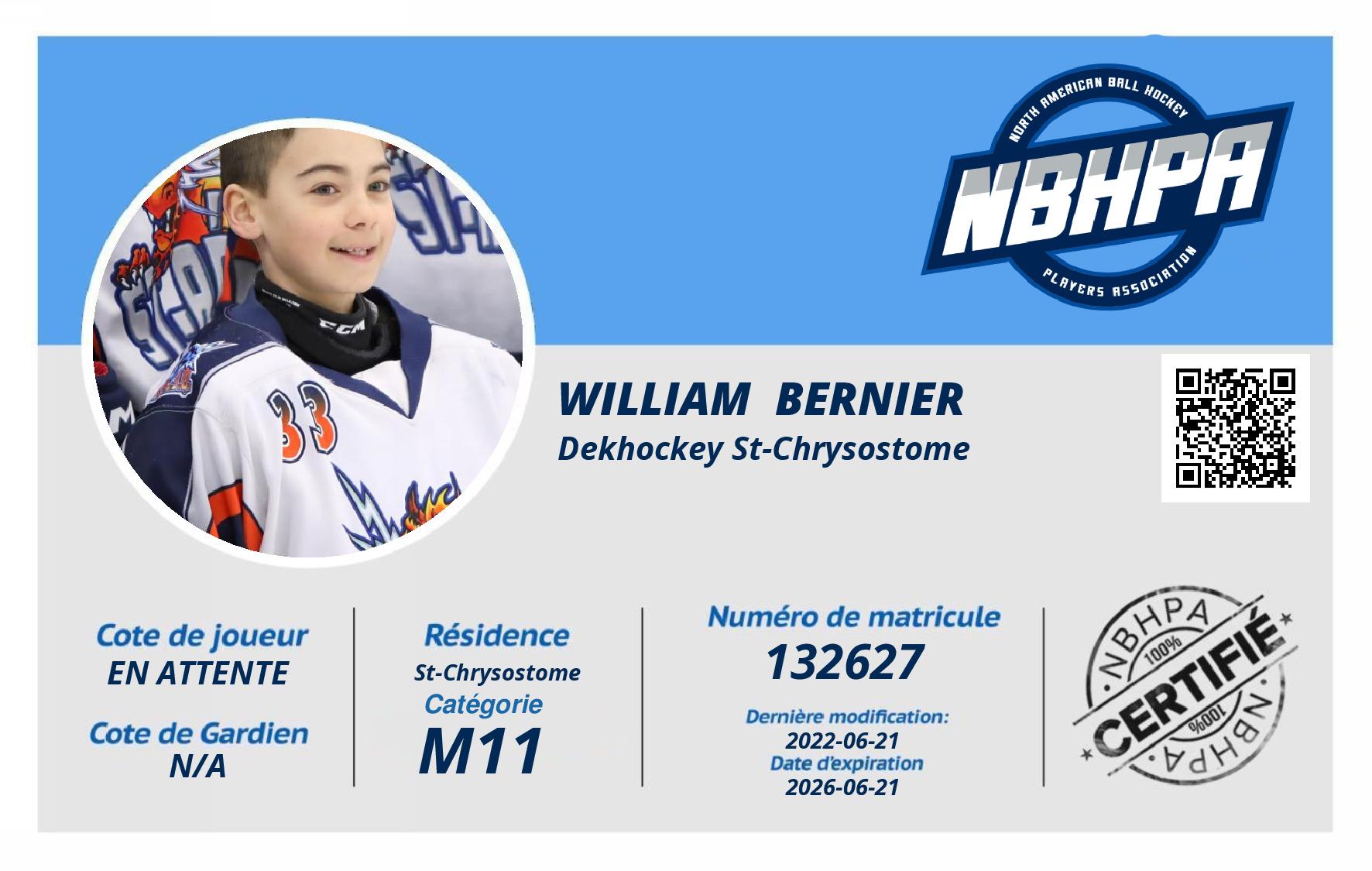 William  Bernier 