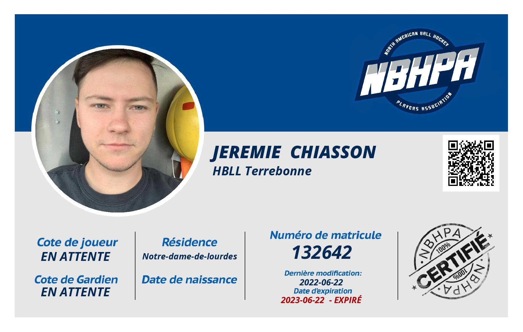 Jeremie  Chiasson 