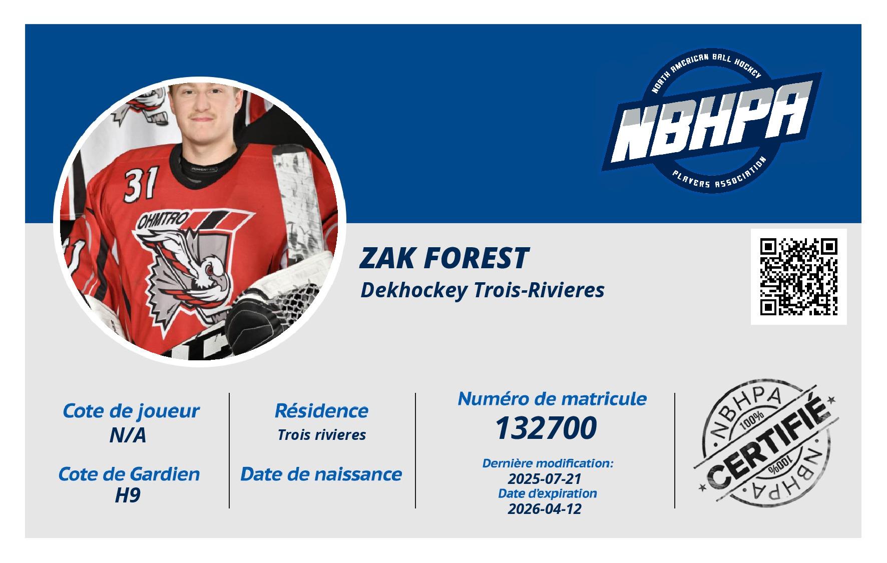 Zak Forest