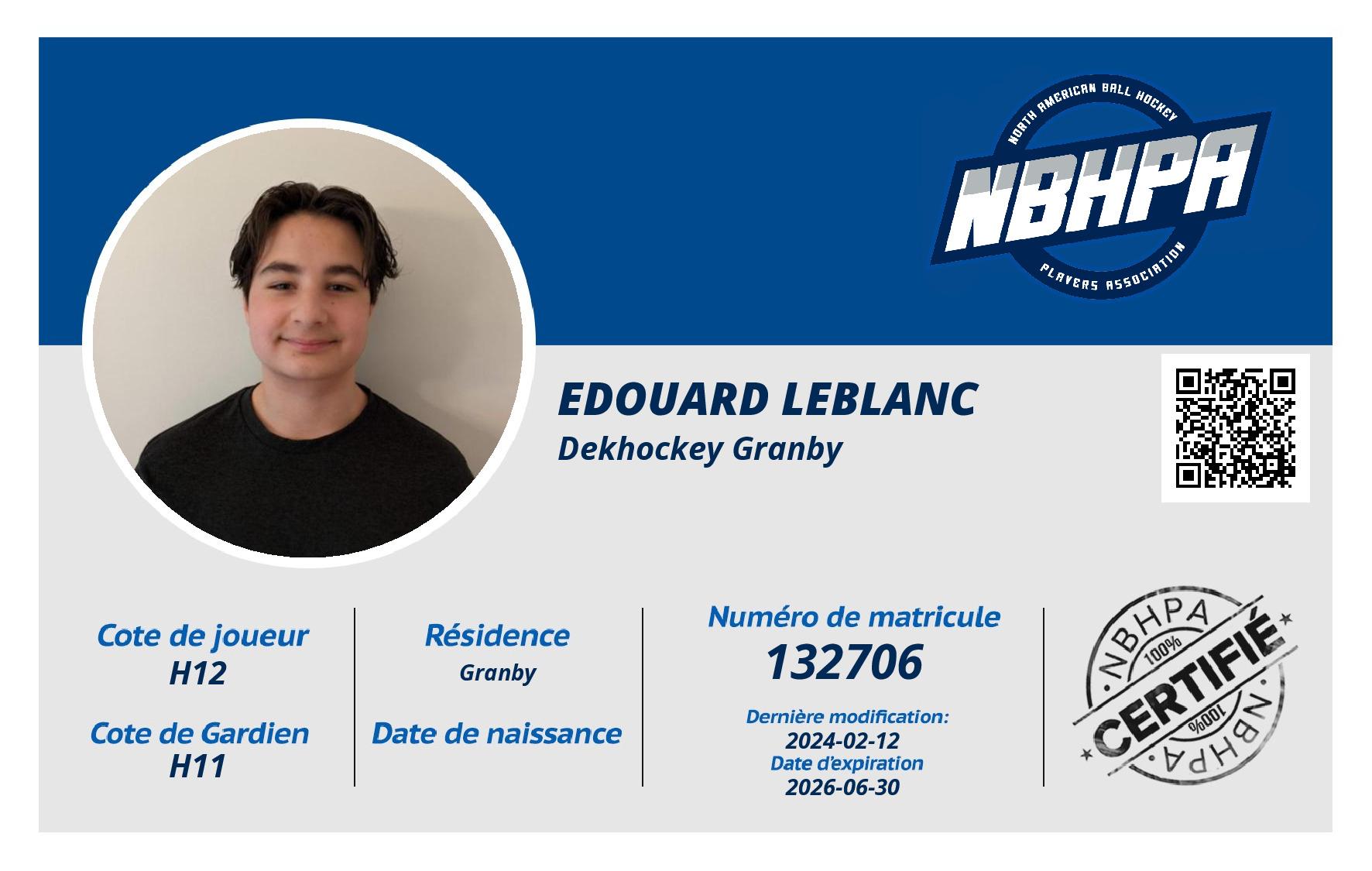 Edouard LeBlanc