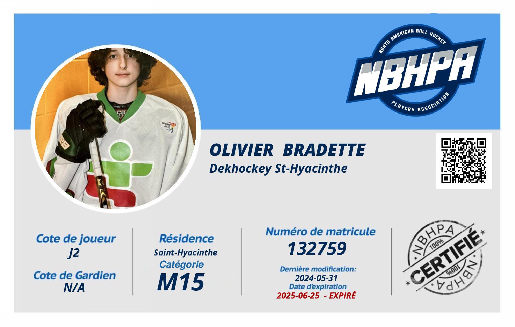 Olivier  Bradette