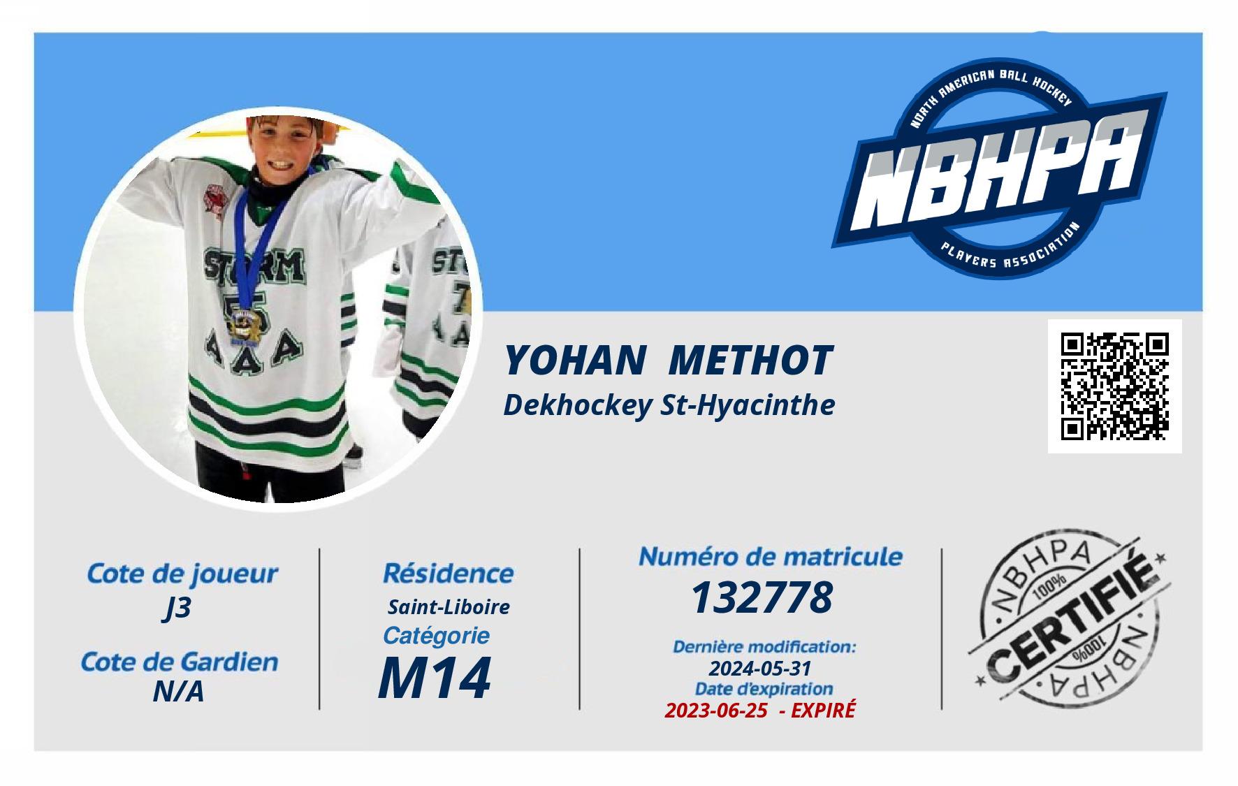 Yohan  Methot 