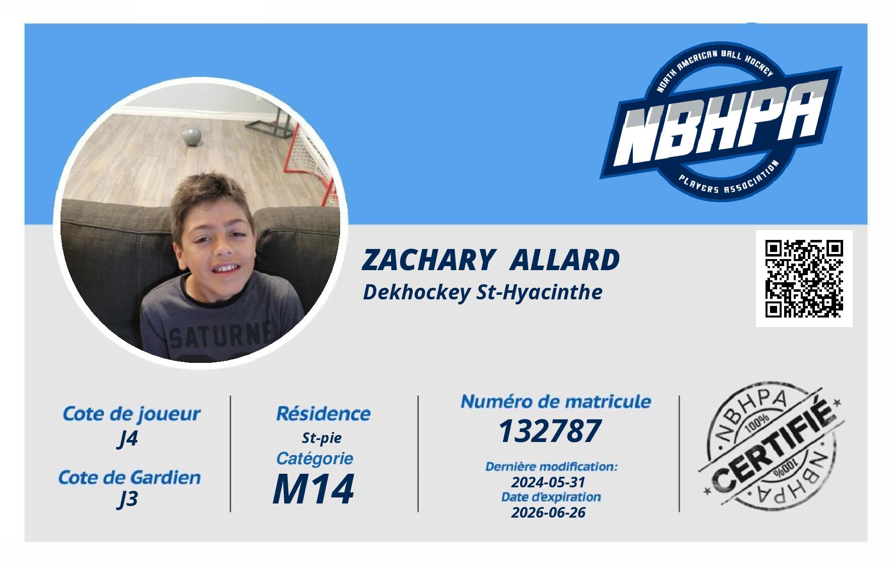 Zachary  Allard