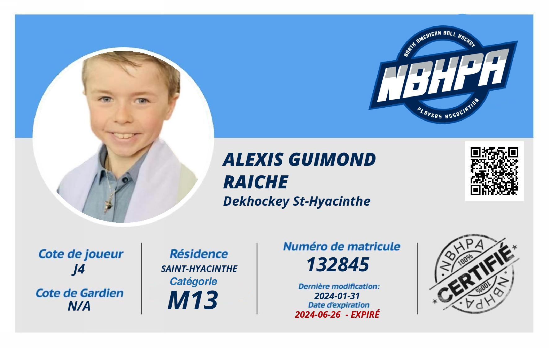Alexis Guimond Raiche 