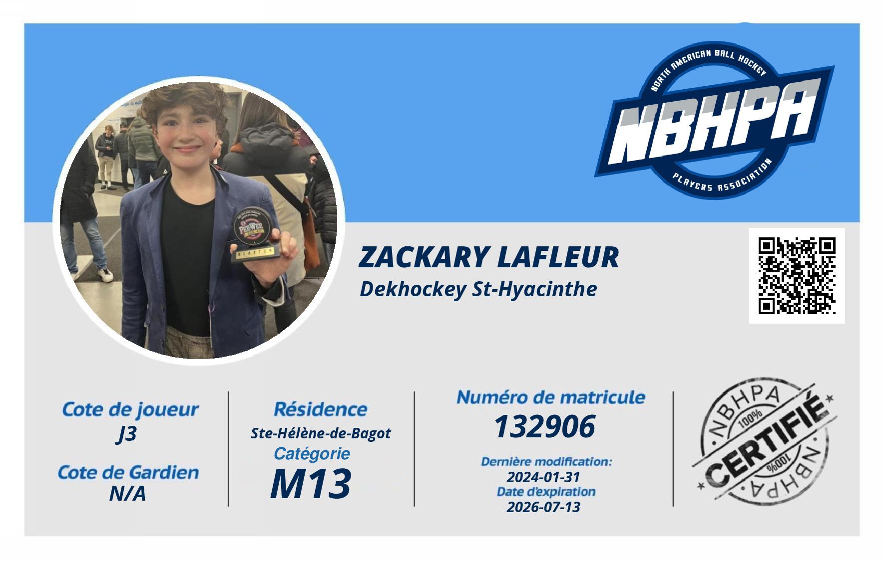 Zackary Lafleur