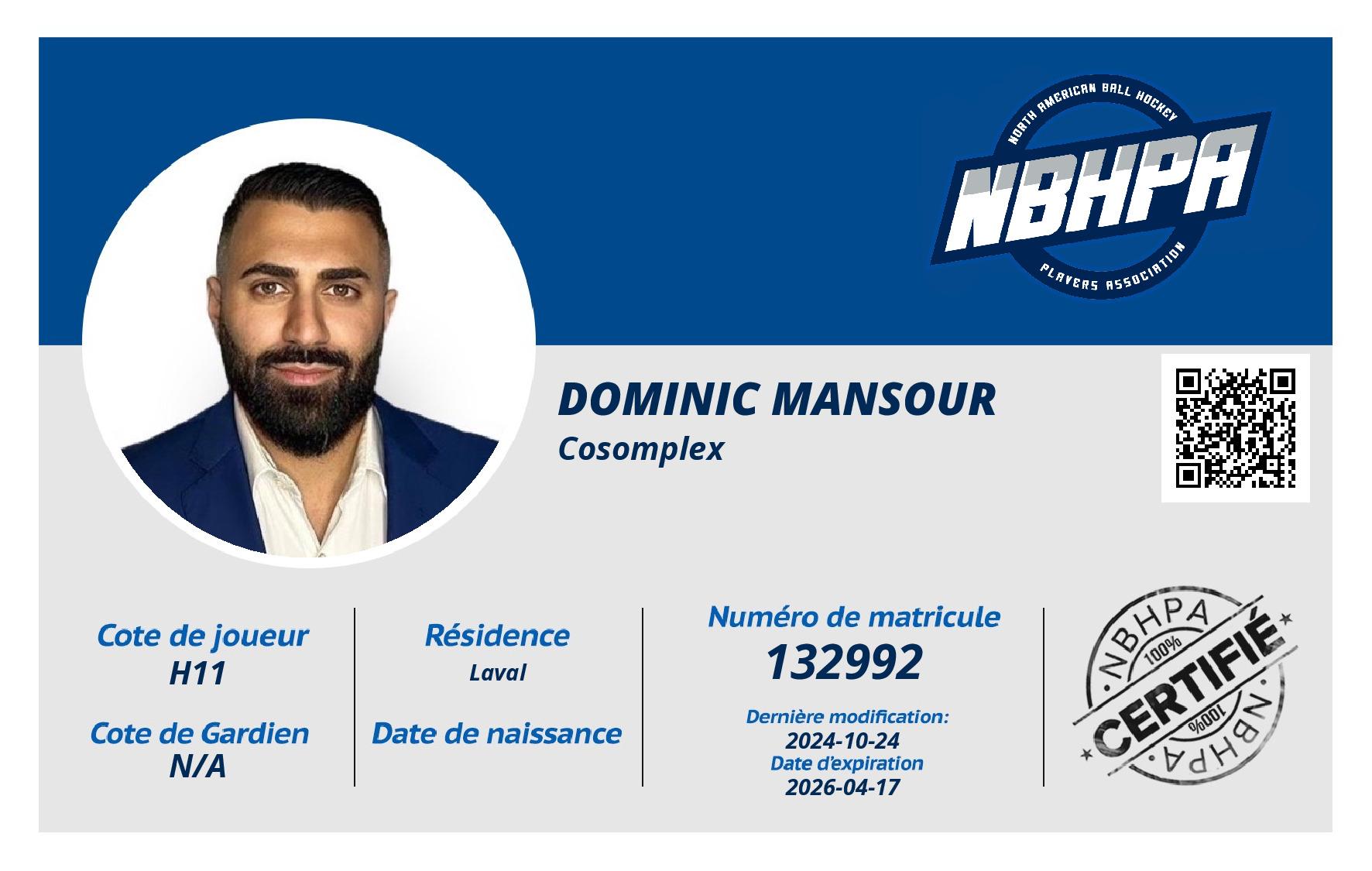 Dominic Mansour