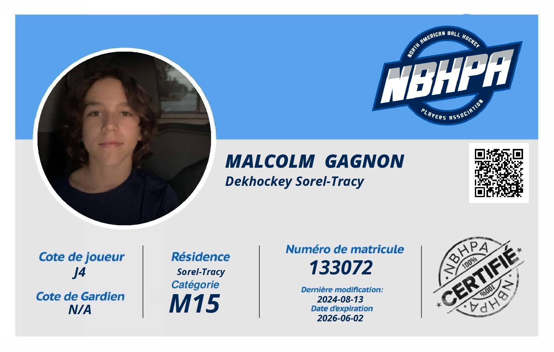Malcolm  Gagnon