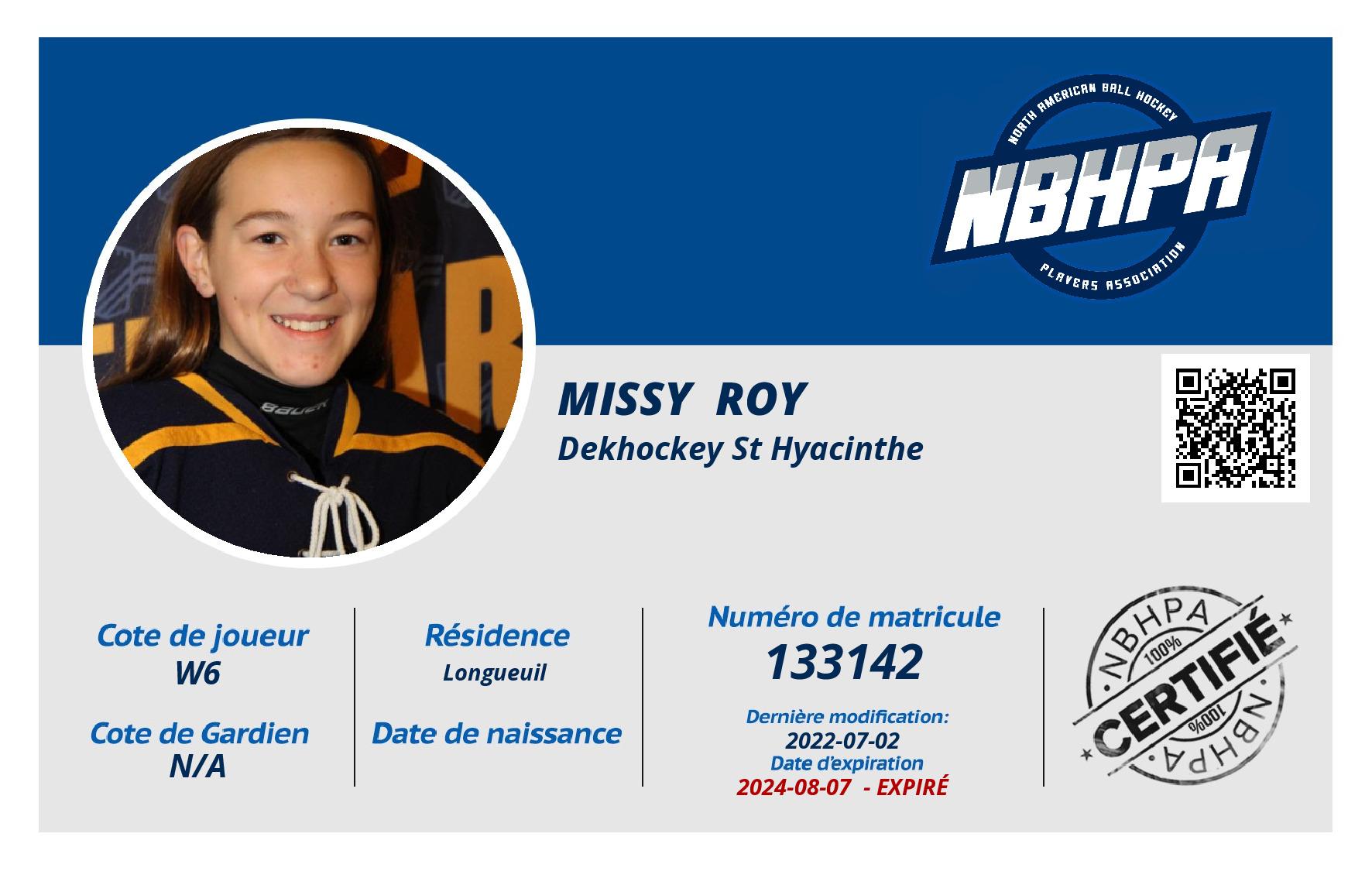 Missy  Roy