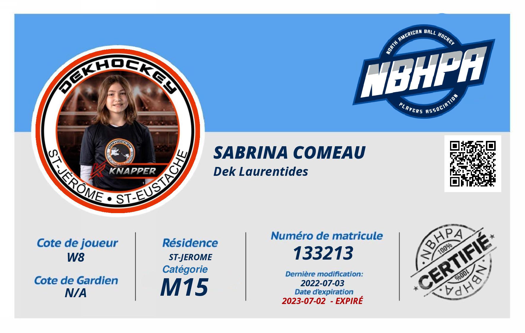 Sabrina Comeau