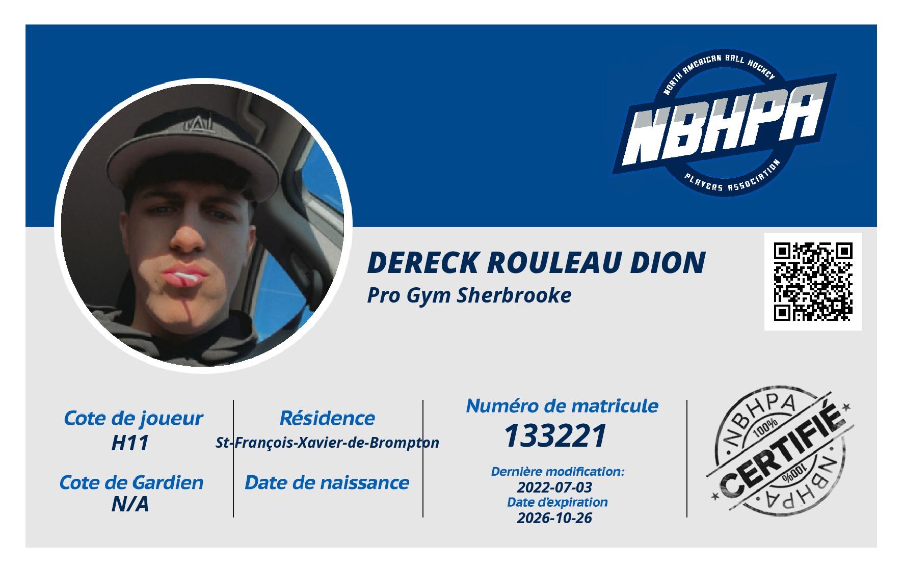 Dereck Rouleau dion