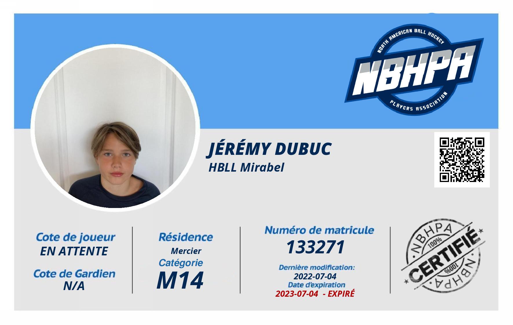 Jérémy Dubuc