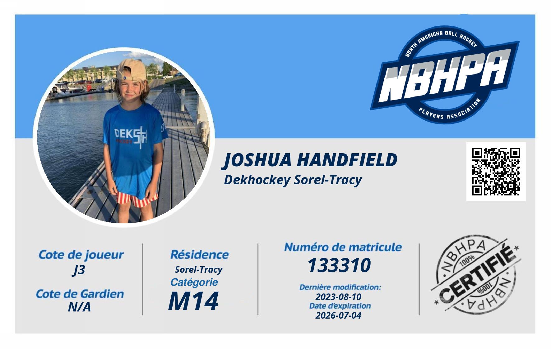Joshua Handfield